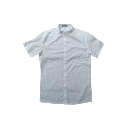 Custom White Women's Suit Shirt Design Collar Short Sleeve Shirt Uniform Team Uniform Shirt Specialist Store Eu Yan Sang R395 Custom White Women's Suit Shirt Design Collar Short Sleeve Shirt Uniform Team Uniform Shirt Specialist Store Eu Yan Sang R395